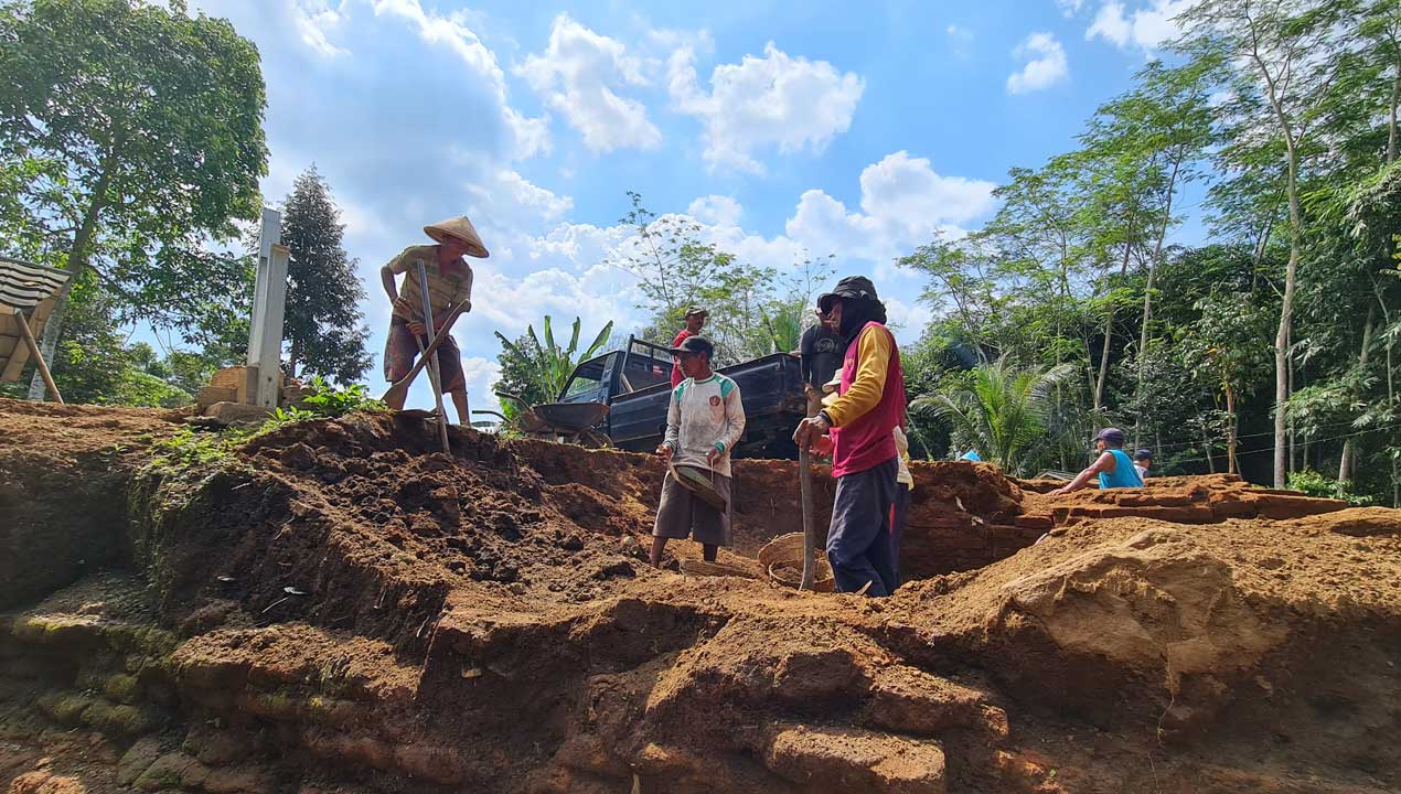 Setelah Digali, Miliki Struktur Batu Bata Merah Kuno