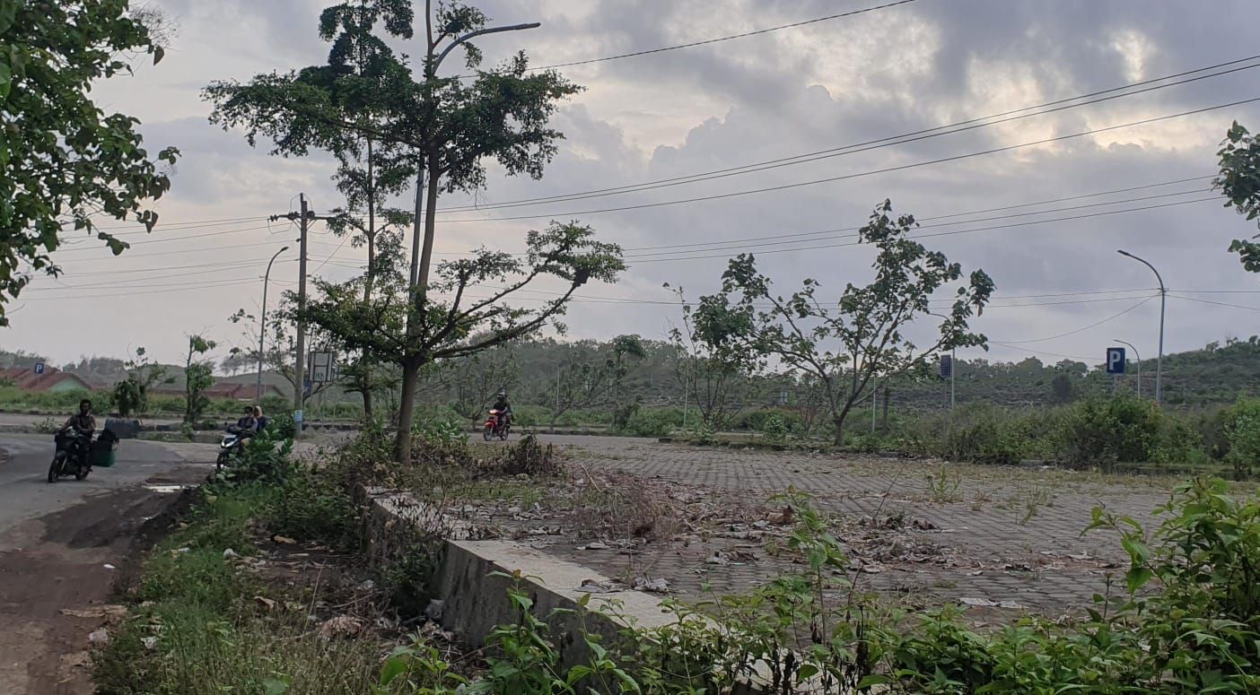 Lahan Parkir Baru Pantai Krakal Nganggur, Kini Tumbuh Subur Rumput Liar