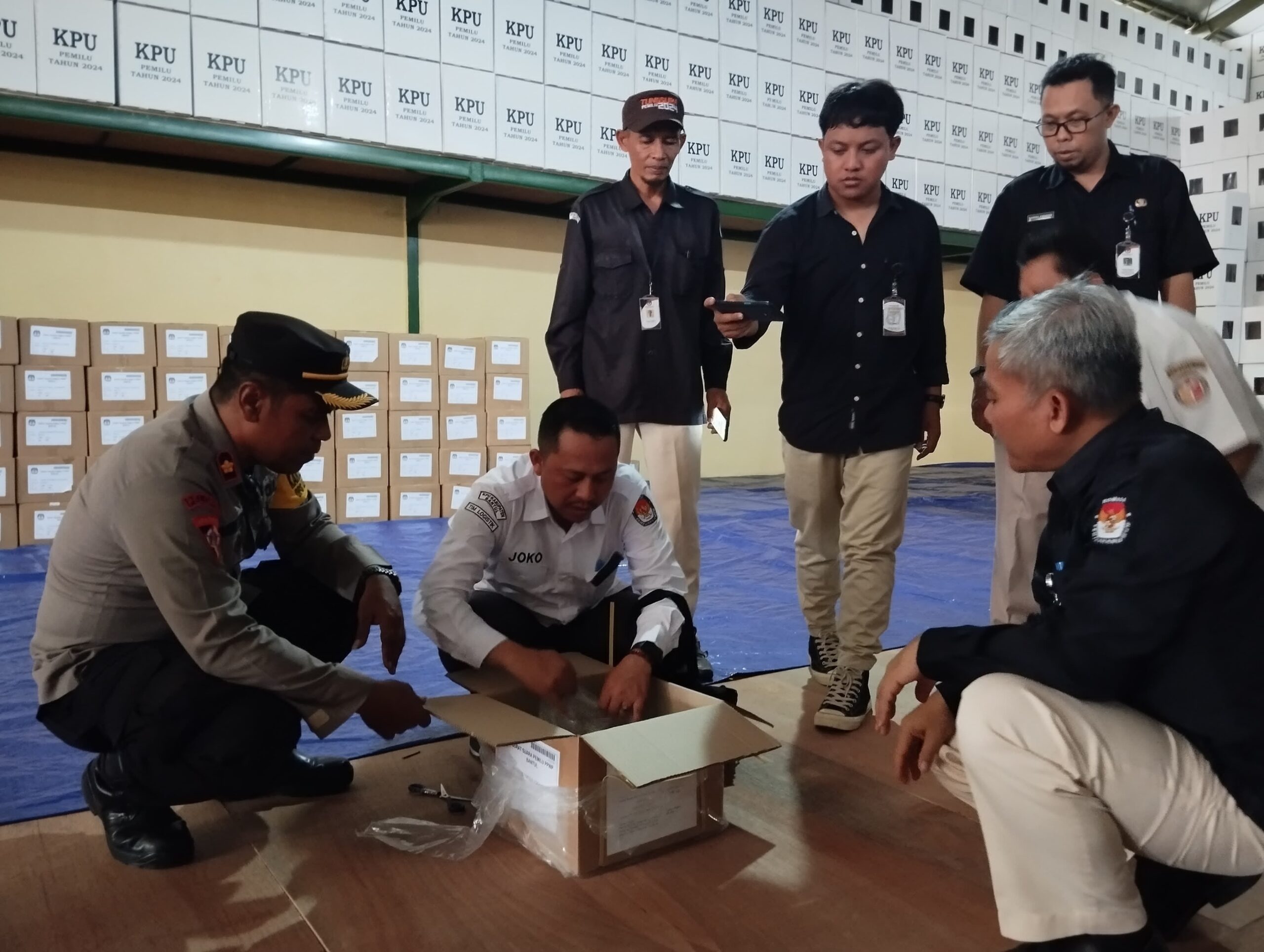 Diterima Dalam Keadaan Baik, Surat Suara Capres Tiba di Gudang KPU Bantul