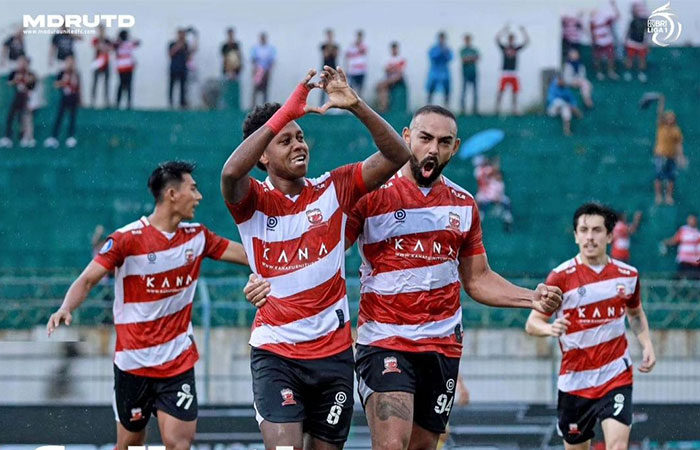 Hasil Madura United 4-1 Barito Putera: Laskar Sape Kerab Pesta Gol di Kandang