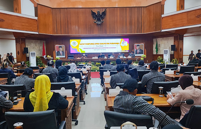 Rapat Paripurna DPRD Purworejo Dalam Rangka Peringatan Hari Jadi ke-193 Purworejo Dewan Beri Empat Catatan Untuk Pemkab Purworejo